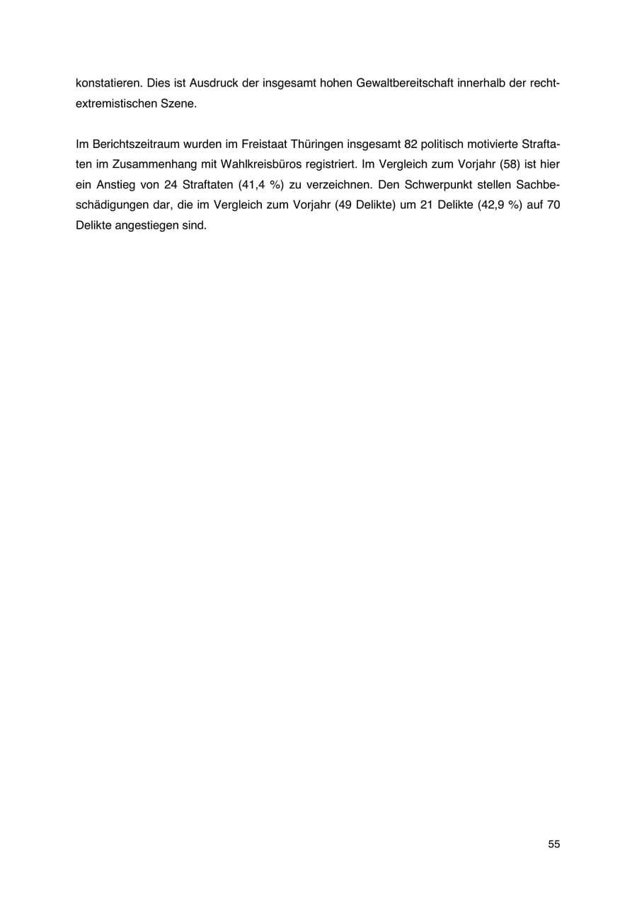 Seite 56 des Verfassungsschutzbericht 2023 Thüringen