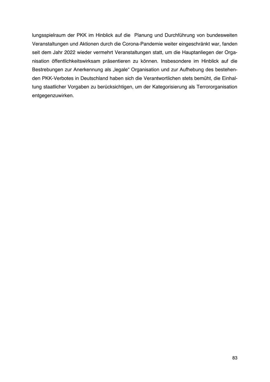 Seite 84 des Verfassungsschutzbericht 2023 Thüringen