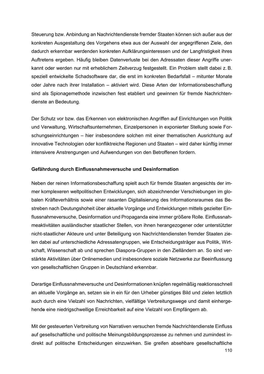 Seite 111 des Verfassungsschutzbericht 2024 Thüringen