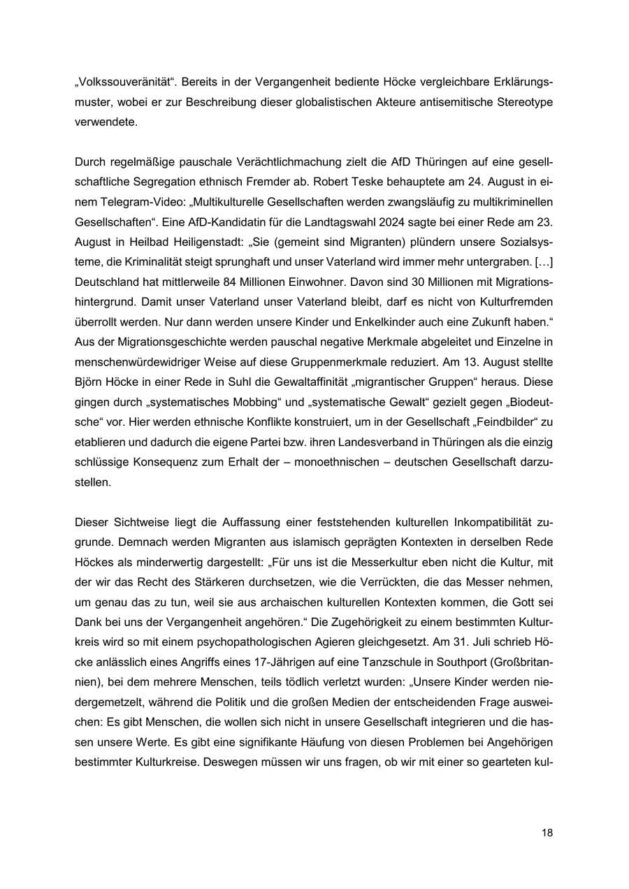 Seite 19 des Verfassungsschutzbericht 2024 Thüringen