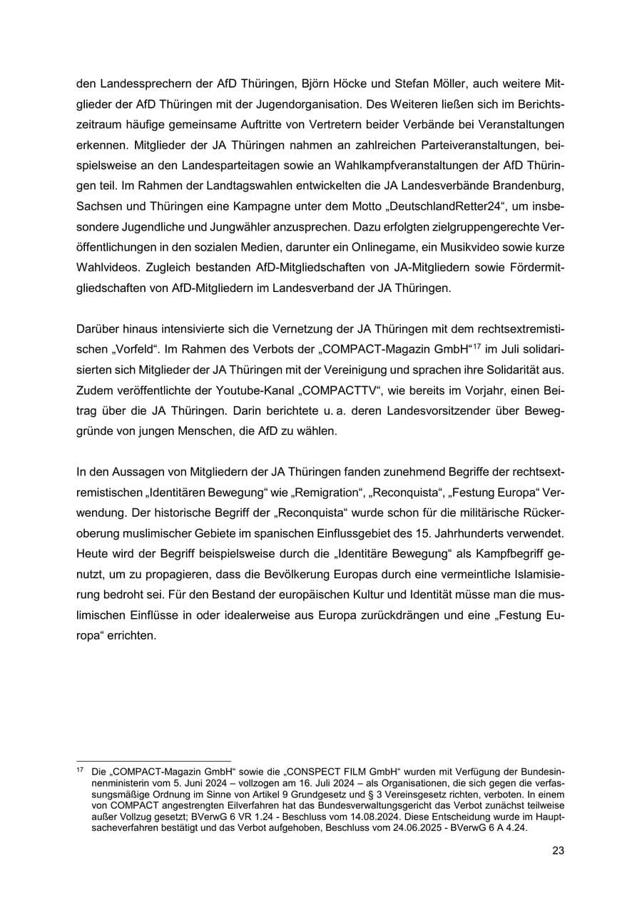 Seite 24 des Verfassungsschutzbericht 2024 Thüringen