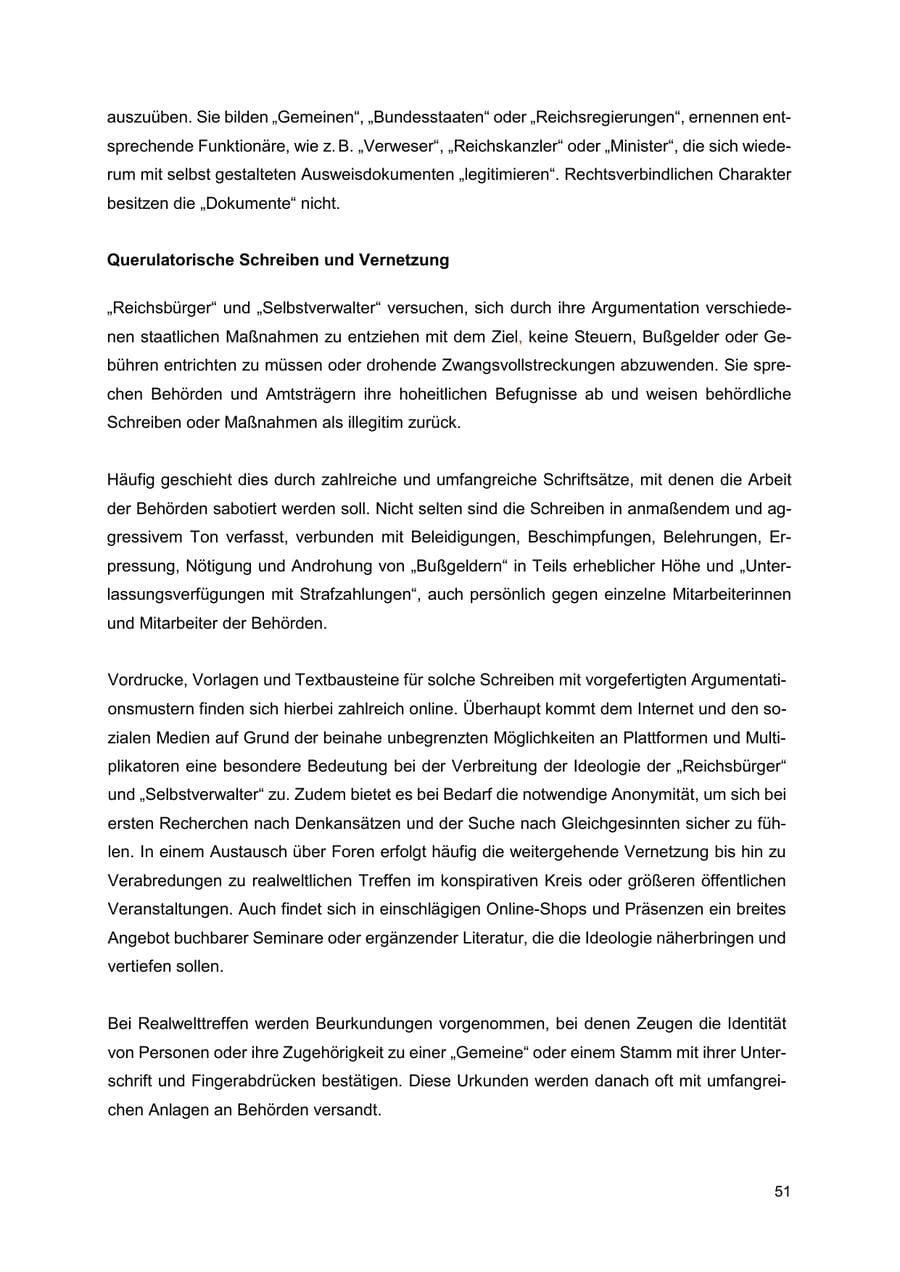 Seite 52 des Verfassungsschutzbericht 2024 Thüringen