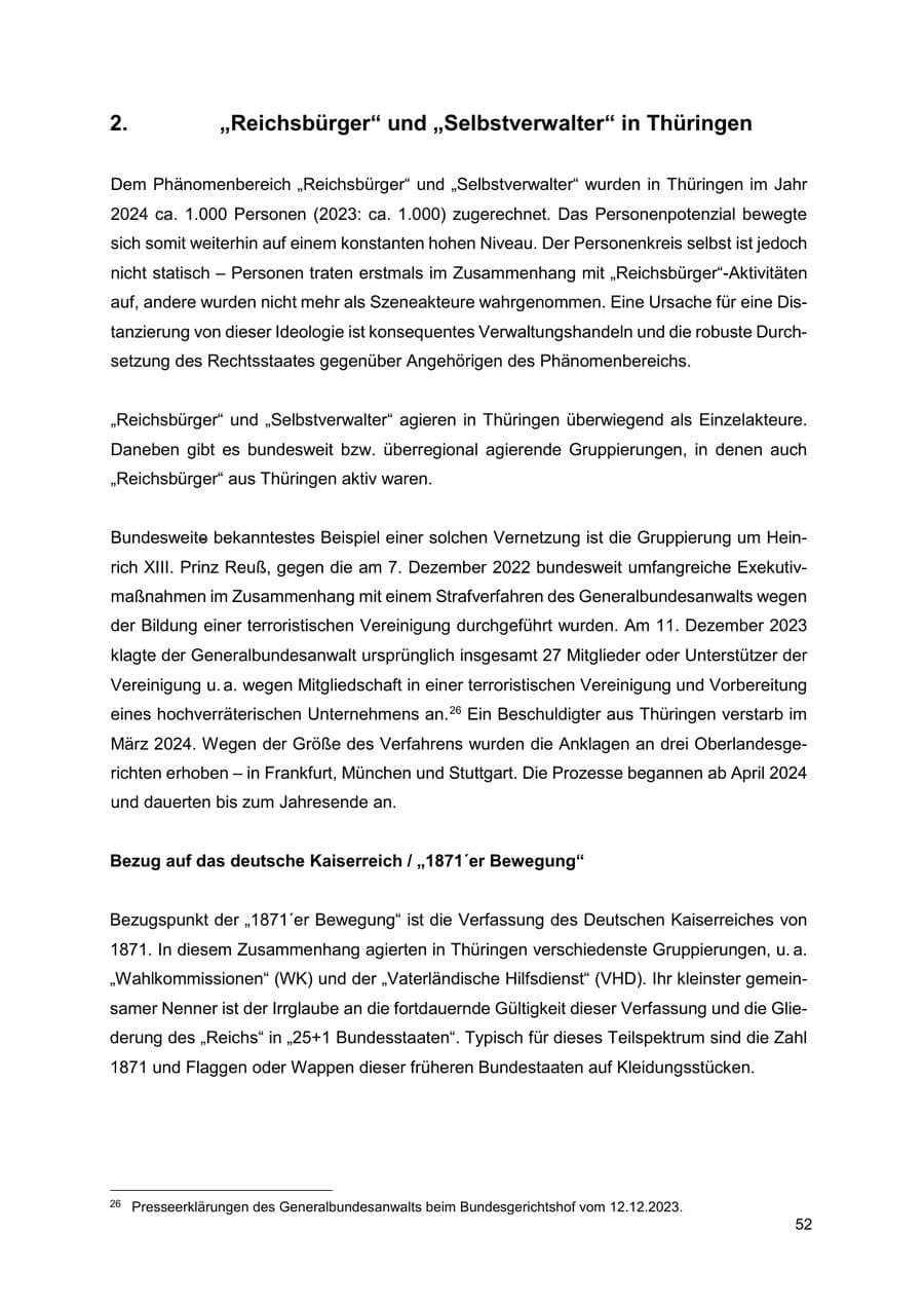 Seite 53 des Verfassungsschutzbericht 2024 Thüringen
