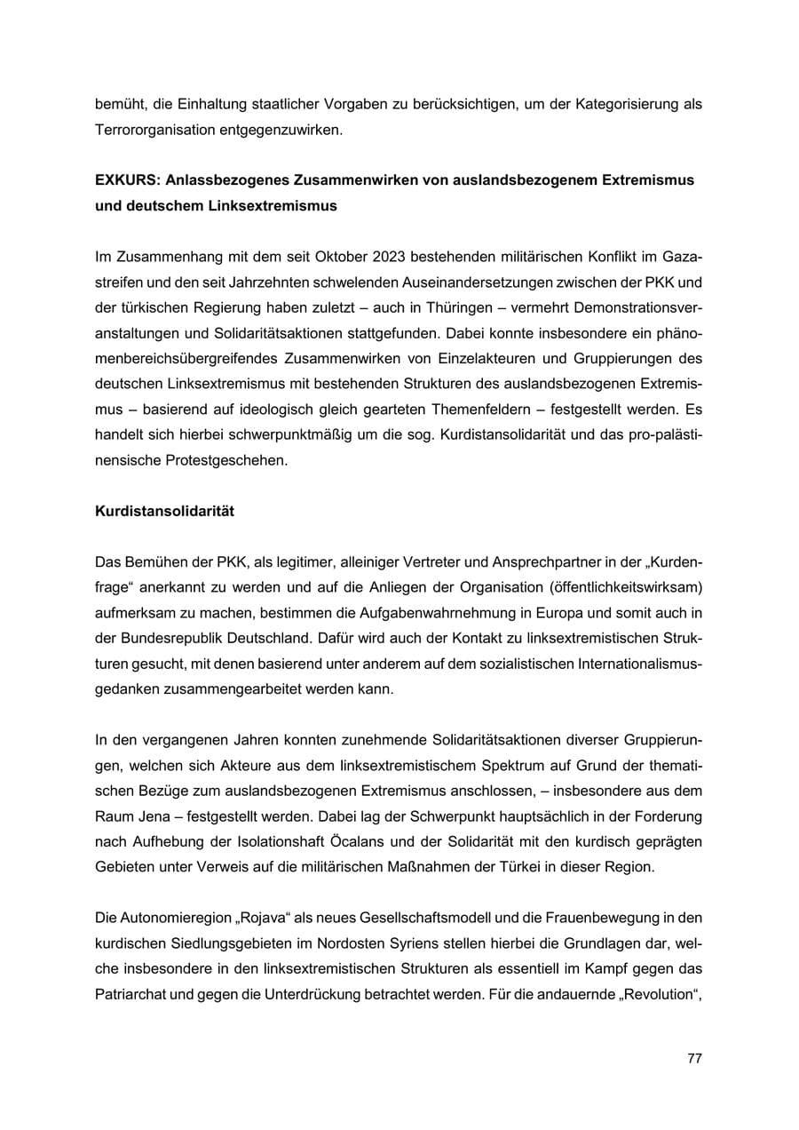 Seite 78 des Verfassungsschutzbericht 2024 Thüringen