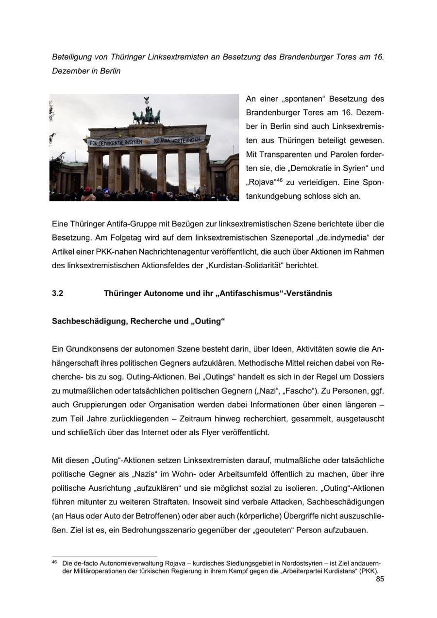 Seite 86 des Verfassungsschutzbericht 2024 Thüringen